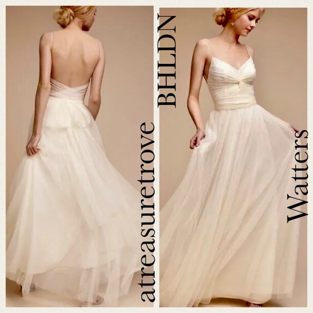 New Watters x BHLDN Tinsley 6 Ivory Tulle Wedding Gown